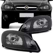 Par Farol Foco Simples Máscara Negra Celta 07/15 Prisma 06/12 - JCV