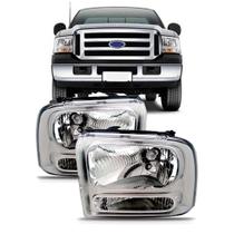 Par Farol Ford F250 2006 07 08 09 10 2011 Cromado