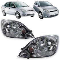 Par farol ford fiesta 2003 2004 2005 2006 2007 cromado