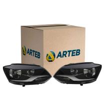 Par Farol Fox 2010 11 12 13 14 Foco Duplo H7 H1 Arteb