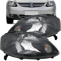 Par farol fox spacefox 2003 a 2009 mascara negra foco simples