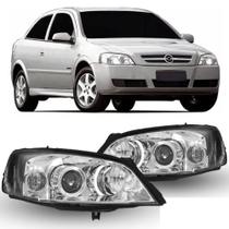 Par farol gm astra 2003 2004 2005 a 2011 máscara cromada Par farol gm astra 2003 2004 2005 a 2011 máscara cromada
