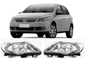 Par farol gol 2008 a 2013 g5 mascara cromada foco duplo ld -le ai Par farol gol 2008 a 2013 g5 mascara cromada foco duplo ld -le ai