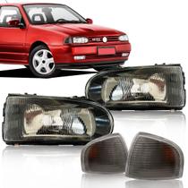 Par Farol Gol Bola Máscara Negra G2 1995 96 97 1998 1999 + Piscas Fumê Par Farol Gol Bola Máscara Negra G2 1995 96 97 1998 1999 + Piscas Fumê