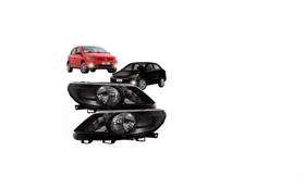 Par Farol Gol G5 Foco Duplo Mascara Negra 2009 2010 2011 2012