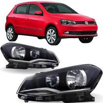 Par farol gol g6 2013 2014 2015 2016 foco duplo cromado Par farol gol g6 2013 2014 2015 2016 foco duplo cromado