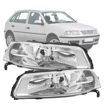 Par farol gol parati saveiro g3 1999 a 2005 cromado Par farol gol parati saveiro g3 1999 a 2005 cromado