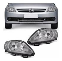 Par Farol Gol Voyage Saveiro G5 2009 a 2012 Cromado Foco Simples