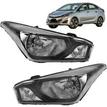 PAR Farol HB20S 2012 2013 2014 a 2018 Máscara Negra