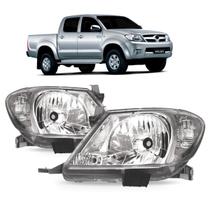 Par farol hilux srv 2009 a 2011 foco simples pisca cristal Par farol hilux srv 2009 a 2011 foco simples pisca cristal