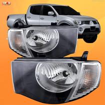 Par Farol L200 Triton 07 08 2009 2010 2011 12 Pisca Cristal Par Farol L200 Triton 07 08 2009 2010 2011 12 Pisca Cristal