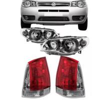 Par Farol + Lanterna Bicolor Palio 2006 2007 2008 A 2016