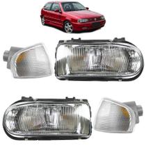 PAR Farol Lanterna Gol 1995 1996 1997 1998 1999 G2 Cromado CR