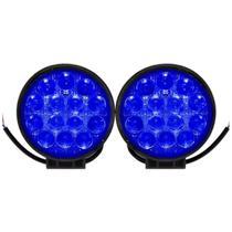 Par Farol Led Lente Azul 14 Leds 42W Pulverizador Agricola