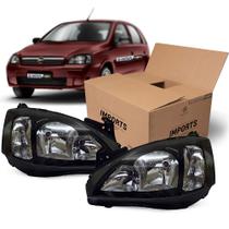 Par Farol Mascara Negra Lado Esquerdo Lisa Imports Montana corsa Kit1378