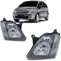 Par Farol Meriva 2002 A 2011 Máscara Cinza Par Farol Meriva 2002 A 2011 Máscara Cinza