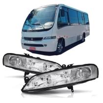 Par farol micro onibus marcopolo senior g5 upgrade cromado Par farol micro onibus marcopolo senior g5 upgrade cromado