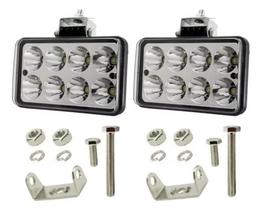 Par Farol Milha 8 Led 24w 12 / 24 Volts Carro Jeep Caminhoes Par Farol Milha 8 Led 24w 12 / 24 Volts Carro Jeep Caminhoes