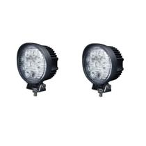 Par Farol Milha 9 Led 33W 6000K Off Road Luz Branca 10 93Cm 12V/24V Inox Base Extra Fina Par Farol Milha 9 Led 33W 6000K Off Road Luz Branca 10 93Cm 12V/24V Inox Base Extra Fina