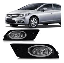 Par Farol Milha Auxiliar Neblina New Civic 2012 2013 2014 Par Farol Milha Auxiliar Neblina New Civic 2012 2013 2014