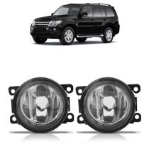Par Farol Milha Auxiliar Pajero Full 2007 2008 2009 2010 2011 2012 2013 Lente Lisa Vidro