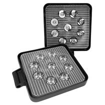 Par Farol Milha Auxiliar Quadrado 27w 9 Led Universal Par Farol Milha Auxiliar Quadrado 27w 9 Led Universal