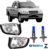 Par farol milha chevrolet blazer pitbull 2001 a 2011 e super branca