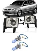 Par farol milha chevrolet corsa 2003 a 2012 le / ld + lamp h3 super branca 55 wts
