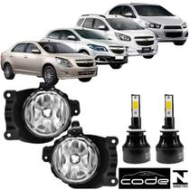 Par farol milha chevrolet onix cobalt spin sonic e super led