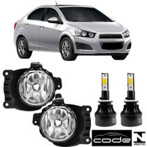 Par farol milha chevrolet sonic 2013 14 15 2016 e super led
