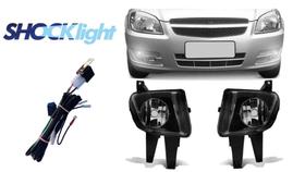 Par farol milha + chicote universal celta prisma 2007 2008 2009 2010 2011 2012 2014 2015 shocklight