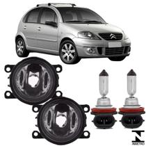Par farol milha citroen c3 2009 a 2013 e lampada halogenas