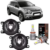 Par farol milha citroen c4 cactus 2019 a 2022 e super led 2d