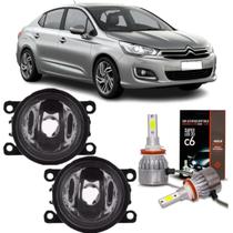 Par farol milha citroen c4 lounge 2013 a 2018 e super led 2d