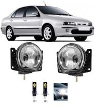 Par farol milha fiat marea 1998 a 2003 e super led