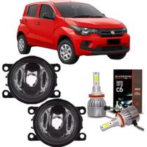 Par farol milha fiat mobi 2016 a 2022 e super led