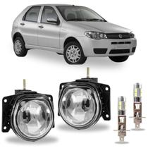 Par farol milha fiat palio fire g3 2004 a 2016 c/ led vidro Par farol milha fiat palio fire g3 2004 a 2016 c/ led vidro