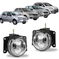 Par farol milha fiat palio g2 g3 g4 g5 em vidro