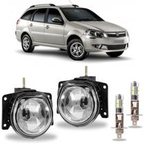 Par farol milha fiat palio weekend g3 2004 a 2012 led vidro Par farol milha fiat palio weekend g3 2004 a 2012 led vidro