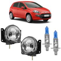 Par farol milha fiat punto 2008 a 2017 e super branca