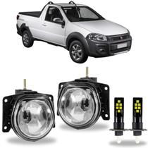 Par farol milha fiat strada freedom 2019 2020 com led vidro