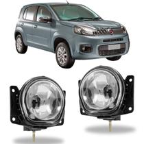 Par farol milha fiat uno evolution 2015 2016 em vidro