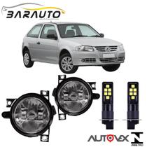 Par farol milha gol g4 2005 a 2011 polo 2003 a a 2006 fox 2004 a 2010 e super branca led h3