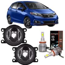 Par farol milha honda new fit 2014 a 2022 e super led