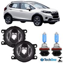 Par Farol Milha Honda Wr-v 2015 a 2021 Super Branca