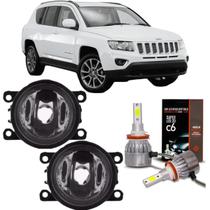 Par farol milha jeep compass 2014 a 2020 e super led