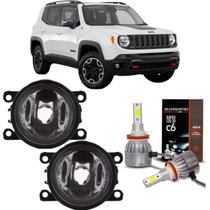 Par farol milha jeep renegade 2015 a 2020 e super led