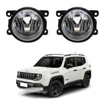 Par Farol Milha Jeep Renegade 2015 a 2021 Auxiliar Neblina