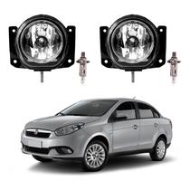 Par Farol Milha Lampada Fiat Grand Siena 1.4 1.6 2012 A 2016