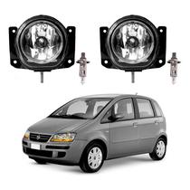 Par Farol Milha Lampada Fiat Idea 1.4 1.8 2005 A 2010